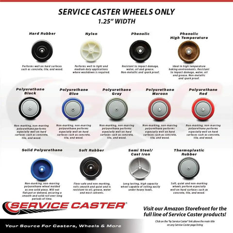 Rock Solid 3 Inch Nylon Caster Wheel Designed For Seamless Glide Over Any Floor Features Bulletproof 3/8 Inch Steel Stem Bore and Rockin Smooth Roll Handling Full 300 Pounds Of Dead Easy Heavy Duty Load Capacity Daily with various wheel types