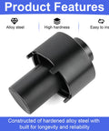 Shop Grade Heavy Duty Rear Axle Hub Spindle Lock Nut Socket Wrench For Ford Transit RWD, made from durable alloy steel.