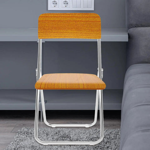 Built Different Orange Wood Stool Seat Repair Board Heavy Duty Chair Replacement Panel with sturdy design in modern setting.