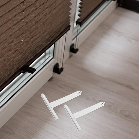 Heavy Duty Roller Shutter Hanger Strips With Pre Drilled Screw Holes And Snap Lock Slat Connector Clips Top Shelf Steel Hardware Kit for inside mount manual window shades.