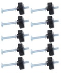 10 Piece T Track Knobs Kit With M8x100mm Bolts Nuts And Washers For Woodworking Jigs And Fixtures Stainless Steel Build For Quick Secure Setup And Easy Clamp Adjustments, eight knobs