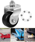 2 Ton Floor Jack Caster For Heavy Duty Garage Use With Hydraulic Front Wheel Replacement Premium Steel Construction Wear Resistant