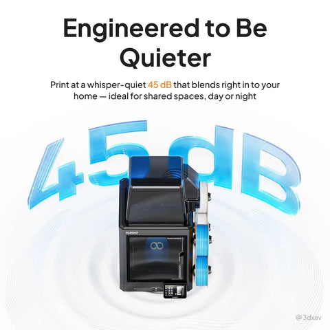 Top Shelf Multicolor 3D Printer Featuring Four Color Canvas Tech, 45 dB quiet operation for home use and shared spaces.