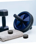 Two Pack Fixed Pulley Roller For Gym Cable Systems Quiet Nylon Wheel Replacement For Home Gym And Hospital Fitness Equipment With Dual Bearing Silent Operation Pro Grade, blue wheel