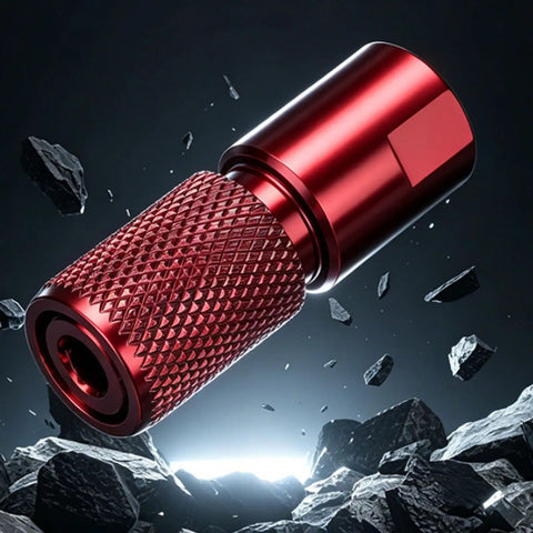 Real Quick Swap Angle Grinder To Drill Adapter Built Like A Tank From Cold Rolled Carbon Steel with textured grip.