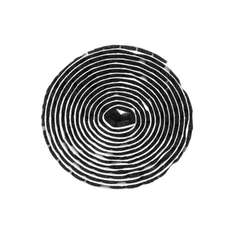 A Silent Game Changer For Every Room 1000 Pack Heavy Duty Self Adhesive Felt Pads 3/8 Inch Round Black Bumpers in a spiral layout.