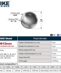 Pro Grade 14mm 304 Stainless Steel Bearing Balls 10 Pack Loose Precision Engineered Heavy Duty Polished Rust Proof Hardware Swap For Seamless Rolling And Bulletproof Daily Performance, showing precision grade and hardness.