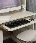 Smooth Operator Full Extension Drawer Slides Silent Soft Close Side Mount Brackets For Office Desk Keyboard Tray with keyboard and mouse.