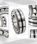 Hardcore Spherical Roller Bearing With Tapered Bore 110X200X53 Mm Model 22222 Ekc3 showcasing detailed views and metallic finish.