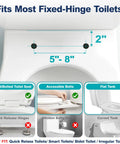 Image showing compatibility details for Bulletproof Over Toilet Safety Rails delivering heavy-duty support for bathroom handicap assist.