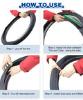 Steps on using 2 Pack Fat Bike Tire Liners Puncture Protection No Flats Inner Tube Guard For 20 To 29 Inch MTB E Bike