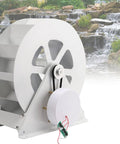 Off Grid Hydroelectric Generator For Ponds And Streams Outdoor Steel Water Wheel Power Unit Quiet Belt Drive Hydropower System