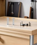 M6 Binding Screw Posts And Cabinet Hardware, 100 Piece Cold Rolled Steel Furniture Connectors, heavy duty screws on workbench.