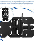 Heavy Duty Stainless Steel Gate Hinges For Wood Fences And Backyard Projects Built Like A Tank With Rust Resistant Coating, detailed view of hinge mechanism.