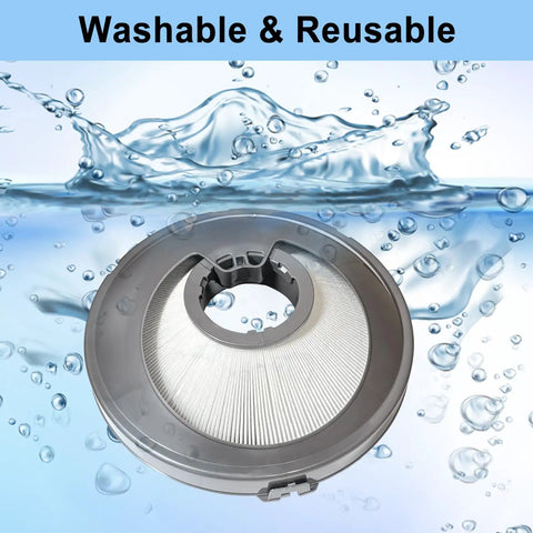Two Pack UP14 Pre-Motor Filter Replacement for Cinetic Big Ball DC77 DC75 Upright Vacuums over water, washable design