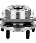 Built Tough Front Wheel Bearing And Hub Assembly Pack For Chrysler And Dodge Vehicles With Five Lug Bolts, angled view showing details.