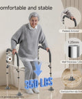 Built To Last Adjustable Toilet Safety Frame For Seniors And Adults With Quick Resize Height Bars shown with padded armrest and stable design.