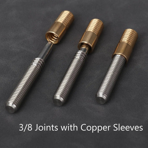 Quick Release Pool Cue Joint With Quick Lock For Billiard Cues Three Eighths By Ten Joint Includes Three Stainless Steel Inserts