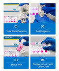 Top Tier Free Chlorine Test Kit Boasting Fifty Rapid Action Tabs And Dead Easy Color Chart For Pool Spa And Well Water Analysis Drops.