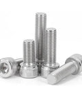 25 Pack 304 Stainless Steel Socket Head Cap Screws 4 40 Thread By 1 1/8 Inch Long Allen Drive Bolts arranged for hardware use