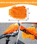 Orange bike clean mitt from Eight Piece Precision Bicycle Cleaning Tool Kit With Chain Scrubber, Chain Cleaning Brush, Tire Scrubber.