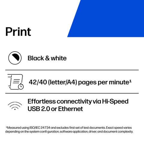 LaserJet Pro 4001N Black And White Printer For Small Teams With Fast Printing Speeds Easy Setup Mobile Printing Advanced Security