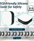 Eco-friendly silicone cover on Six Pack Magnetic Remote Holder Wall Mount With Self Adhesive Silicone Wrap Dual N52 Magnets