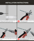 Installation instructions for Champagne Bronze Cabinet Knobs Set 30 Pack Round Dresser Drawer Handles For Cabinets And Kitchen.