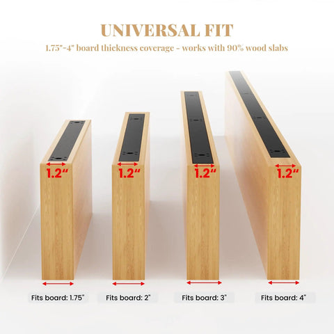 Heavy Duty Floating Shelf Brackets With Reusable All Metal Jigs For Pros And DIYers, supports wood from 1.75 to 4 inches.