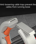 Bridge Cable Guide Tool With 65mm Opening Roller And 330 Degree Adjustable Clamp For Construction Wiring And Conduits Smooth Spindle Rollers That Prevent Wire Abrasion And Fit Inner Outer Edges For Multi Angle Pulling, clamp on cable tray