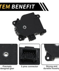 Plug And Play Hvac Heater Blend Door Actuator Compatible With Toyota Tacoma And 4Runner Ac Climate Control Replacement For No Hassle Cabin Temperature Fixes And Smooth Airflow 8710604030 close-up view of actuator with 5-pin connector