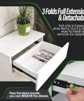 Rock Solid One Pair 16 Inch Full Extension Drawer Slides Crafted From Heavy Gauge Steel With Dual Ball Bearings For Easy Setup And Glides Like Butter Under Load installed in a white drawer.