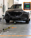 Digital Angle Gauge for ADAS Calibration, IP54 Rated Protractor Tool With 4 By 90 Degree Measuring Range, High Precision Angle Finder for Auto Shop, Easy Readout, Reliable Alignment and Sensor Calibration used on car floor setup