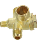 Heavy Duty 4 Way Pneumatic Check Valve Threaded Air Compressor Fitting Zinc Alloy Slick Quick Connect Air Hose Coupler side view