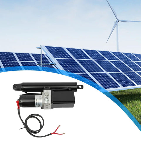 Beefed Up 12 Volt Electric Linear Actuator 4409 Lbs 8 Inch Stroke Heavy Duty IP55 Waterproof Hydraulic Cylinder for solar panels.