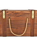 Forty Piece Gold Brass Mini Hinges With Matching Screws Offering No Sweat Installation And Fade Proof Finish Perfect For Tiny Drawers Birdhouses And All Your Weekend Warrior Maker Projects on wooden box.