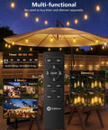 Outdoor Globe String Lights For Patio And Backyard With 50 Hanging Sockets, E12 Base, 5W Clear Bulbs And 2 Spare, mood lighting