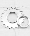 Fixed Gear Bike Sprocket 18T With Lock Ring For Single Speed Riders Heavy Duty Heat Treated No 45 Steel Cog Threaded Ring