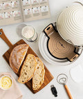 Complete Bread Baking Kit With 12 Inch All Metal Pan And Domed Lid For Fast Steam Bake No Preheat Needed Banneton Tools