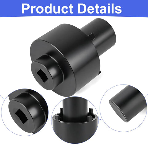 Shop Grade Heavy Duty Rear Axle Hub Spindle Lock Nut Socket Wrench For Ford Transit RWD, black steel tool with precision alignment.