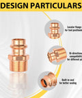Must-Have 40 Pack 1-1/4 Inch Male NPT To 1 Inch Copper Press Adapter Set with design features displayed