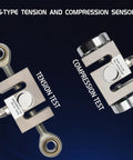 S-type tension and compression sensor for Heavy Duty Digital Force Gauge Push Pull Tester With External Sensor features.