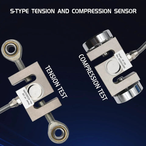 S-type tension and compression sensor for Heavy Duty Digital Force Gauge Push Pull Tester With External Sensor features.