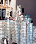 Stacked Rock Bar Stackable Double Old Fashioned Glasses 13.25 Oz Set Of 6 For Cocktails And Home Bars Clear Durable Barware