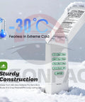 Replacement Keypad For MegaCode Linear Garage Door Opener That Is Ready To Roll in snow with highlighted cold resistance