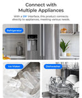 0.01 Micron Ultrafiltration Inline Water Filter For Refrigerator serving fresh hydration, connecting to refrigerator, ice maker, and dishwasher.