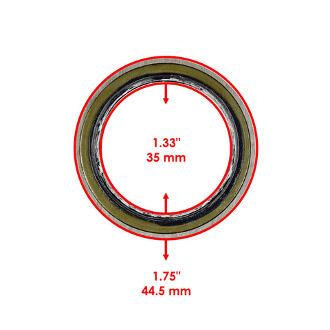 Heavy Duty One Way Primary Clutch Bearing Slick Drop In Replacement Swap For Polaris Atv Utv Matching 1521172 1521667 Oem Drive Transmission Bearing Assembly close-up view with dimensions.