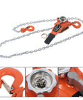 Heavy Duty Manual Lever Chain Hoist 3/4 Ton Come Along With G80 Galvanized Chain, 10 Ft Reach, detailed view of 360 Degree Swivel Hook