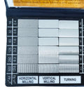 Surface Roughness Stand Comparator Set With 30Pcs Blocks Ra0.05-12.5um For Roughness Tester Gauge Pro Grade Calibration And Visual Comparison For Machining QA, 30-piece block chart
