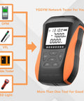 Heavy Duty Optical Power Meter With Visual Fault Locator And Fiber Cable Tester For Dead Easy Loss Checks And No Sweat Signal Analysis On Fc Sc St Connectors, displaying buttons and screen.